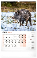 Nástenný kalendár Poľovnícky 2024, 33 × 46 cm 2