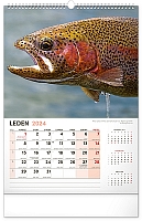 Nástenný kalendár Rybársky 2024, 33 × 46 cm 1