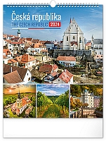 Nástenný kalendár Česká republika 2024, 30 × 34 cm