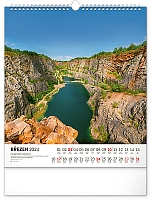Nástenný kalendár Česká republika 2024, 30 × 34 cm 3