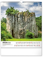 Nástenný kalendár Potulky českou krajinou CZ 2024, 30 × 34 cm 3