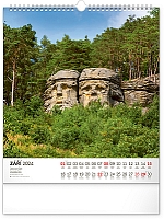 Nástenný kalendár Potulky českou krajinou CZ 2024, 30 × 34 cm 9
