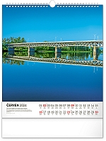 Nástenný kalendár Vodné kráľovstvo CZ 2024, 30 × 34 cm 6