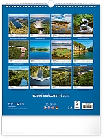 Nástenný kalendár Vodné kráľovstvo CZ 2024, 30 × 34 cm 14