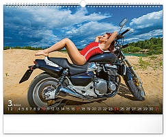 Nástenný kalendár Girls & Bikes 2024, 48 × 33 cm 3