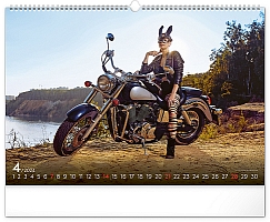 Nástenný kalendár Girls & Bikes 2024, 48 × 33 cm 4