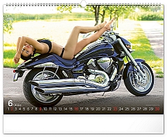 Nástenný kalendár Girls & Bikes 2024, 48 × 33 cm 6