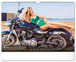Nástenný kalendár Girls & Bikes 2024, 48 × 33 cm 7