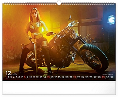 Nástenný kalendár Girls & Bikes 2024, 48 × 33 cm 12