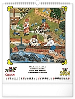 Nástenný kalendár Josef Lada – Riekanky CZ 2024, 30 × 34 cm 6