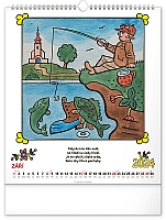 Nástenný kalendár Josef Lada – Riekanky CZ 2024, 30 × 34 cm 9