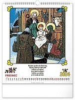 Nástenný kalendár Josef Lada – Riekanky CZ 2024, 30 × 34 cm 12