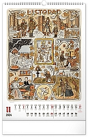 Nástenný kalendár Josef Lada – Mesiace CZ 2024, 33 × 46 cm 11
