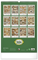Nástenný kalendár Josef Lada – Mesiace CZ 2024, 33 × 46 cm 14