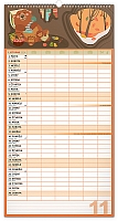Nástenný kalendár Rodinný plánovací XXL CZ 2024, 33 × 64 cm 11