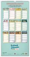 Nástenný kalendár Rodinný plánovací XXL 2024, 33 × 64 cm 14