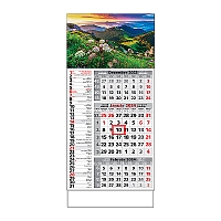 Plánovací kalendár ŠTANDARD 3M kombi 2024  Obrázok B