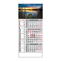 Plánovací kalendár ŠTANDARD 3M kombi 2024  Obrázok H