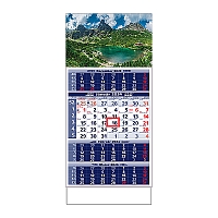Plánovací kalendár ŠTANDARD 4M modrý 2024  Obrázok A