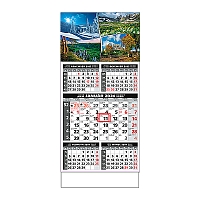 Plánovací kalendár ŠTANDARD 5M sivý 2024  Obrázok D