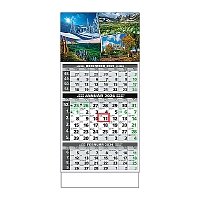 Plánovací kalendár ŠTANDARD 3M EKO 2024  Obrázok D