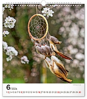 Nástenný kalendár Lapač snov 2024, 30 × 34 cm 6
