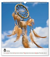 Nástenný kalendár Lapač snov 2024, 30 × 34 cm 8