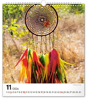 Nástenný kalendár Lapač snov 2024, 30 × 34 cm 11