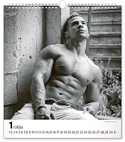 Nástenný kalendár Men 2024, 30 × 34 cm 1