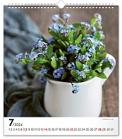 Nástenný kalendár Kvety 2024, 30 × 34 cm 7