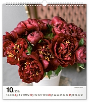 Nástenný kalendár Kvety 2024, 30 × 34 cm 10