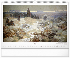 Nástenný kalendár Slovanská epopeja – Alfons Mucha 2025, 48 × 33 cm 7