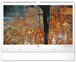 Nástenný kalendár Slovanská epopeja – Alfons Mucha 2025, 48 × 33 cm 8
