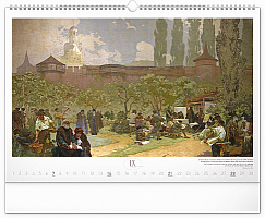 Nástenný kalendár Slovanská epopeja – Alfons Mucha 2025, 48 × 33 cm 9