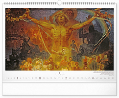 Nástenný kalendár Slovanská epopeja – Alfons Mucha 2025, 48 × 33 cm 10