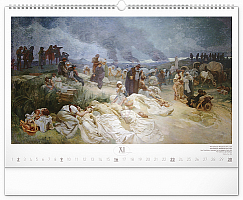 Nástenný kalendár Slovanská epopeja – Alfons Mucha 2025, 48 × 33 cm 11