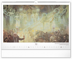 Nástenný kalendár Slovanská epopeja – Alfons Mucha 2025, 48 × 33 cm 12