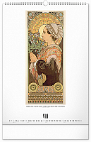 Nástenný kalendár Alfons Mucha 2025, 33 × 46 cm 8
