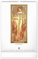 Nástenný kalendár Alfons Mucha 2025, 33 × 46 cm 9