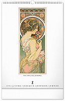 Nástenný kalendár Alfons Mucha 2025, 33 × 46 cm 10