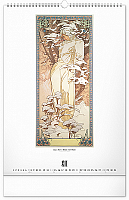 Nástenný kalendár Alfons Mucha 2025, 33 × 46 cm 12