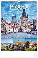 Nástenný kalendár Praha 2025, 33 × 46 cm
