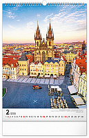 Nástenný kalendár Praha 2025, 33 × 46 cm 2