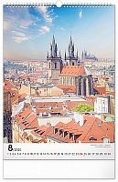 Nástenný kalendár Praha 2025, 33 × 46 cm 8