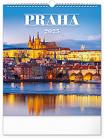 Nástenný kalendár Praha 2025, 30 × 34 cm