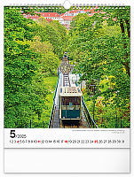 Nástenný kalendár Praha 2025, 30 × 34 cm 5