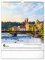Nástenný kalendár Praha 2025, 30 × 34 cm 6