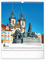Nástenný kalendár Praha 2025, 30 × 34 cm 8