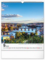 Nástenný kalendár Praha 2025, 30 × 34 cm 9