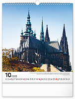 Nástenný kalendár Praha 2025, 30 × 34 cm 10